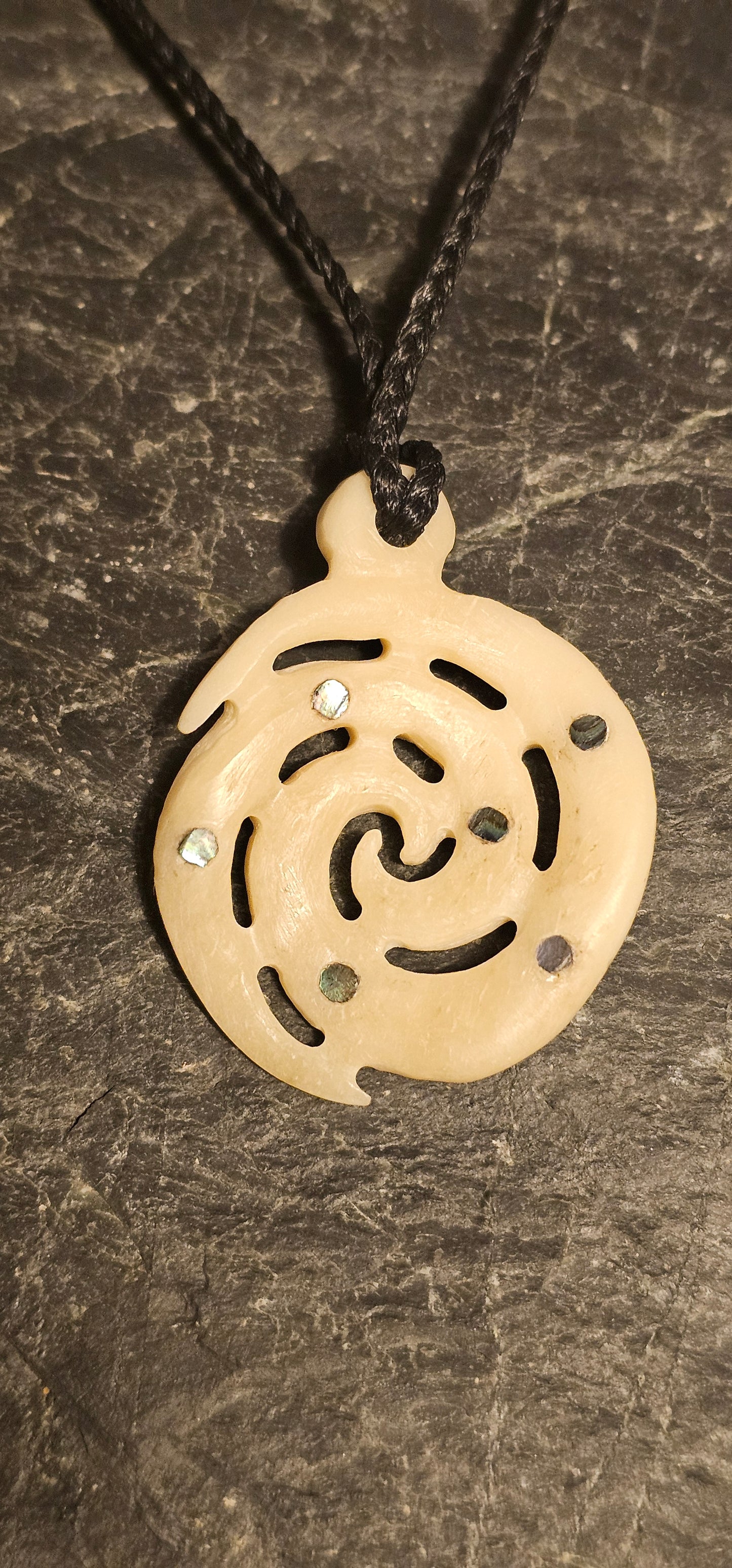 Bone Carving #22 Takarangi Spiral