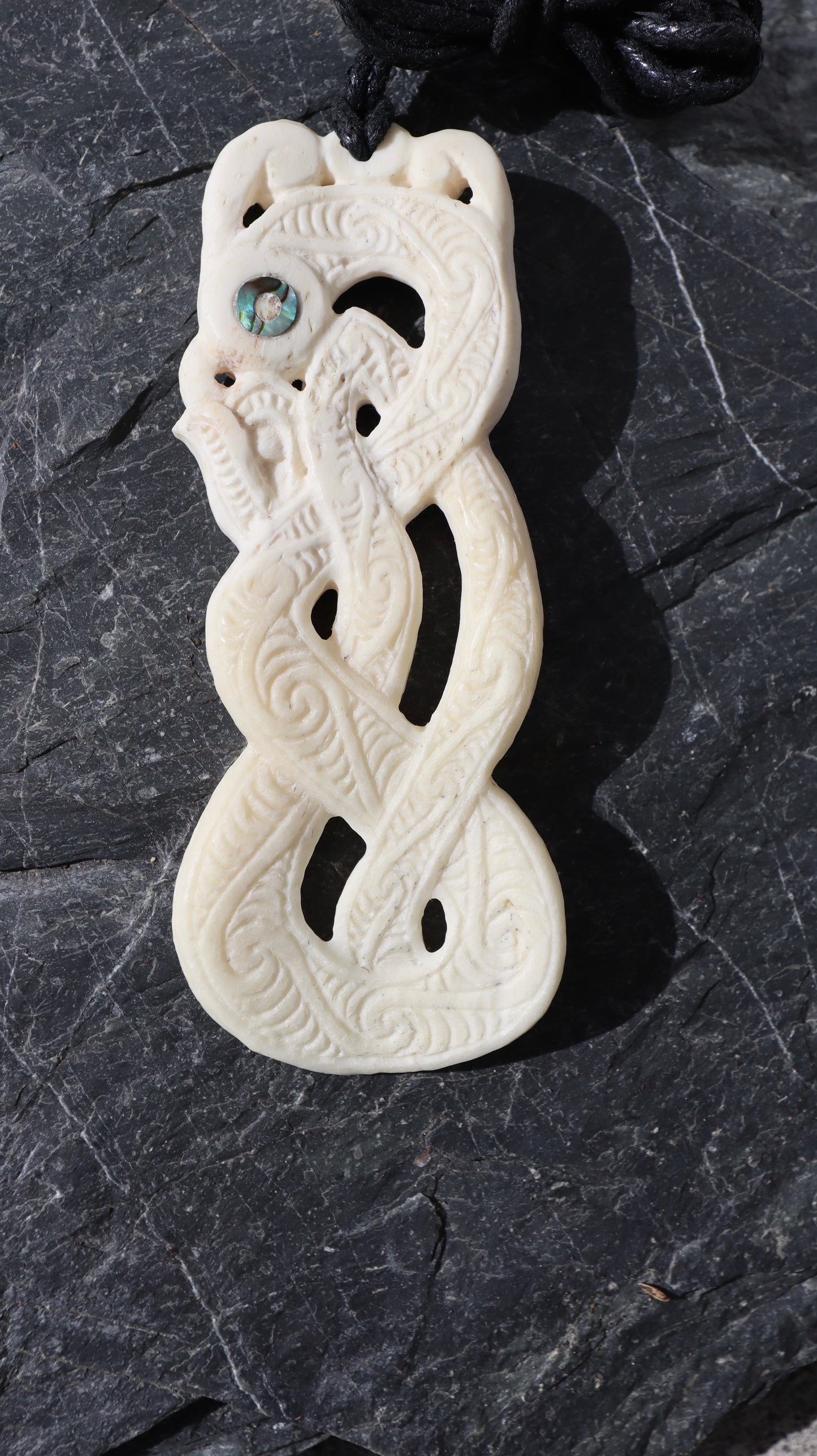 Bone Carving #5 Manaia (Rongomātane)