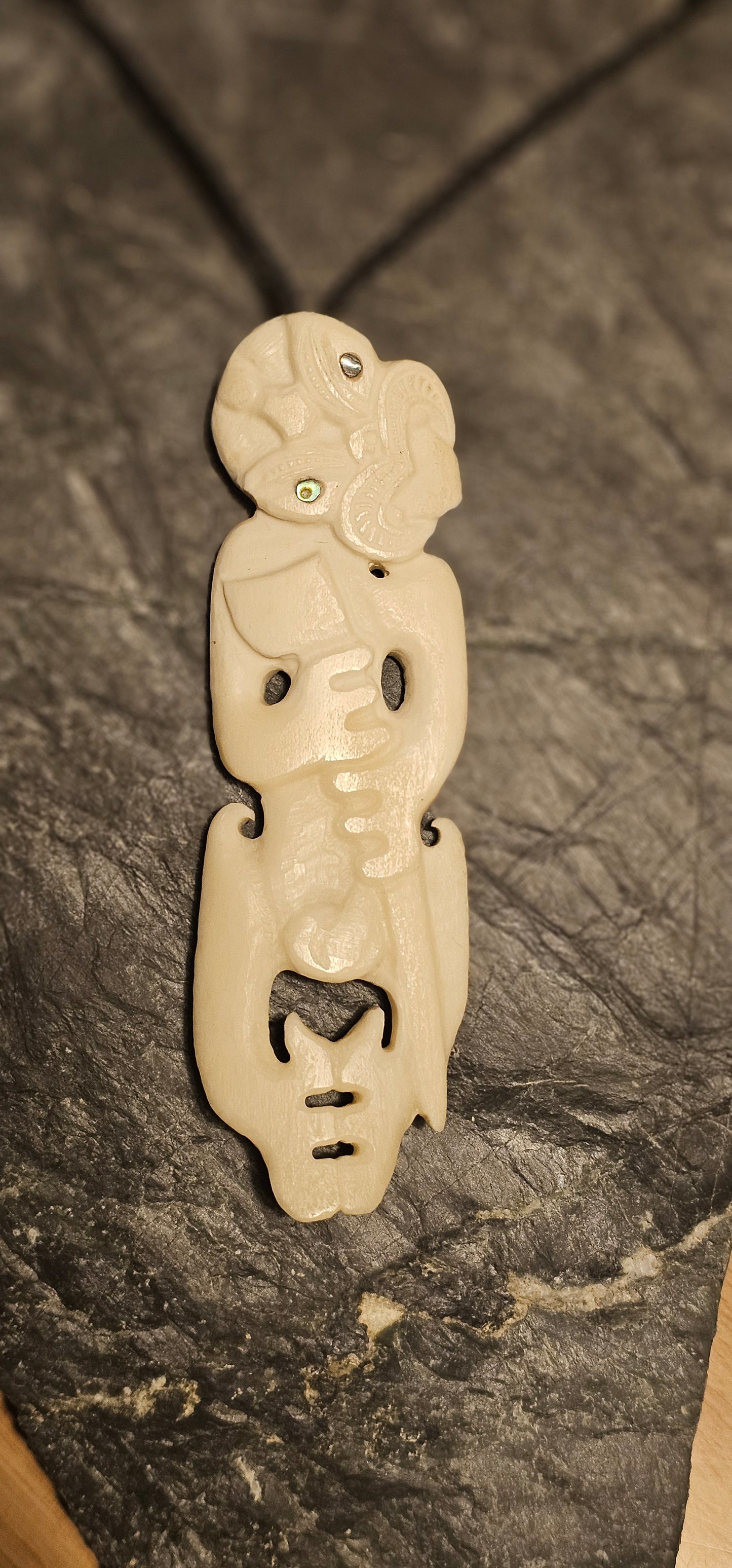 Bone Carving #10 Tekoteko - (Toa Rangatira)