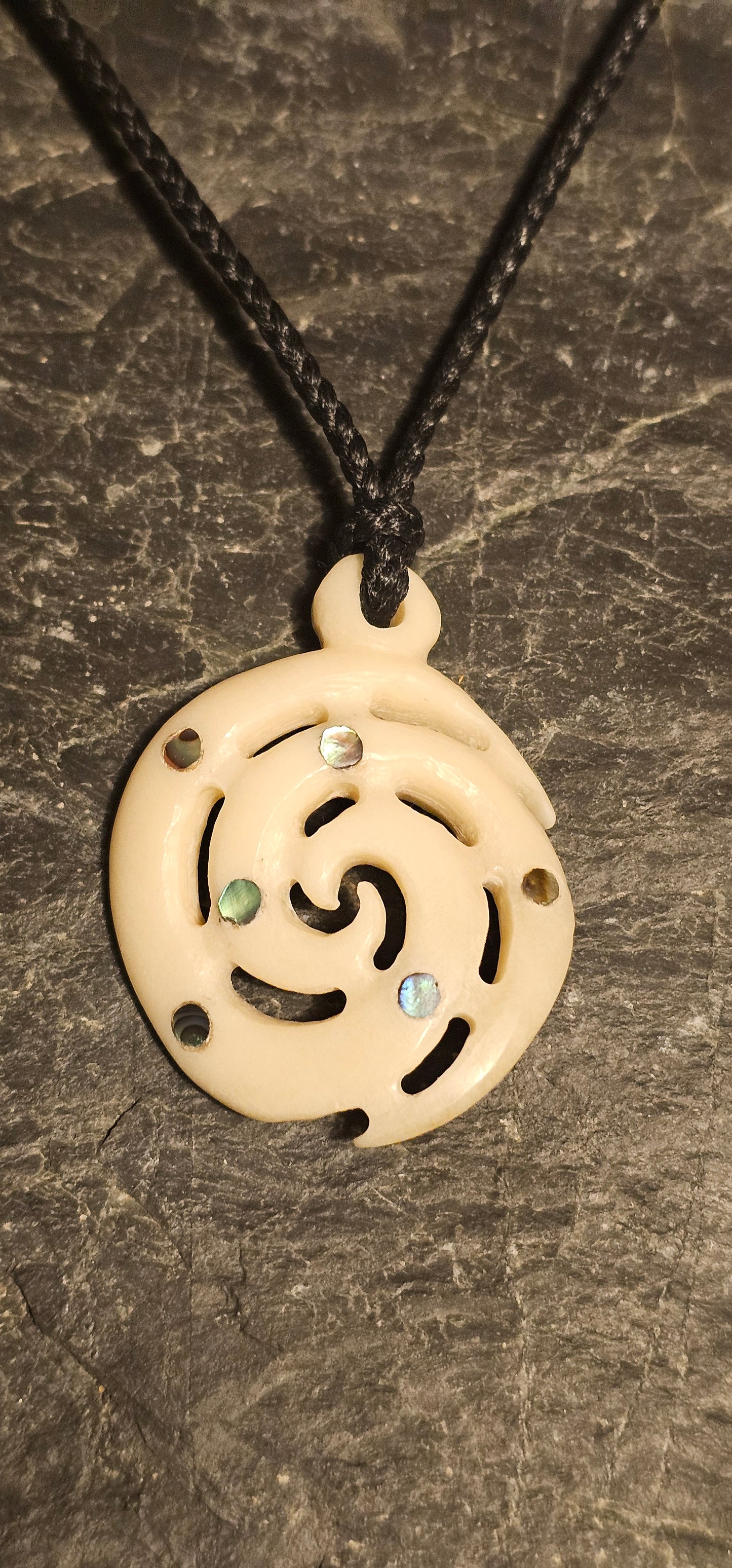 Bone Carving #22 Takarangi Spiral