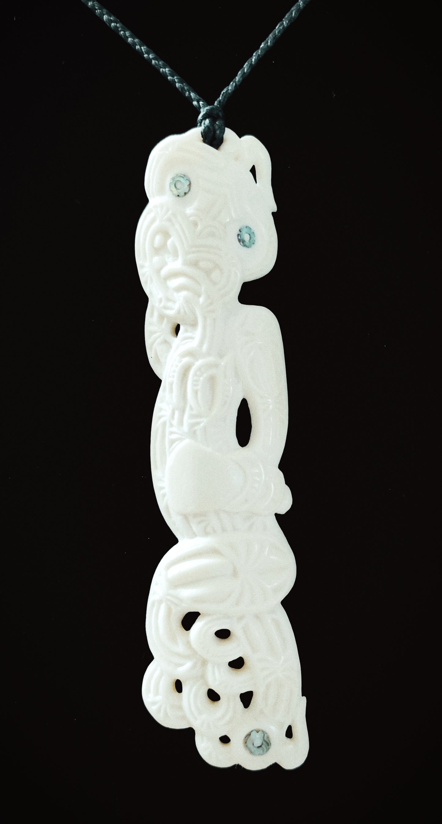 Bone Carving #71 Titokowaru (Marakihau)