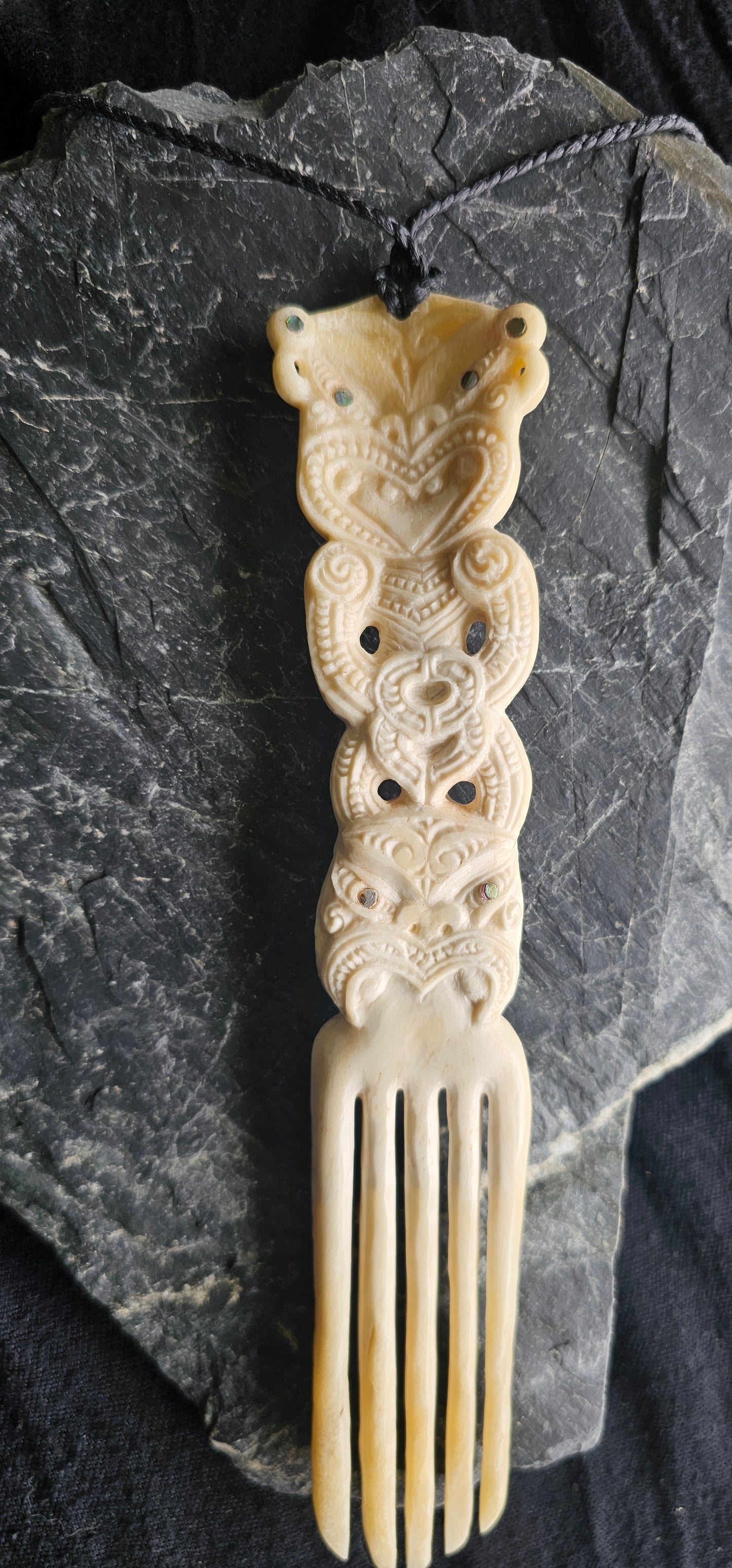 Bone Carving #62 Heru (He Poupou Tipuna)