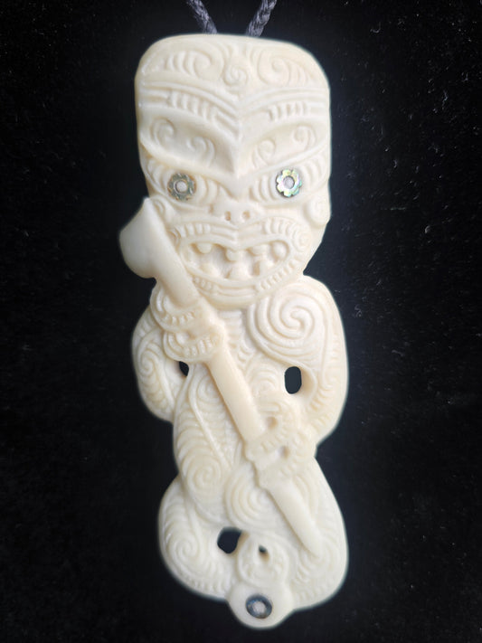 Bone Carving #77 Tekoteko - Kai Rangatira