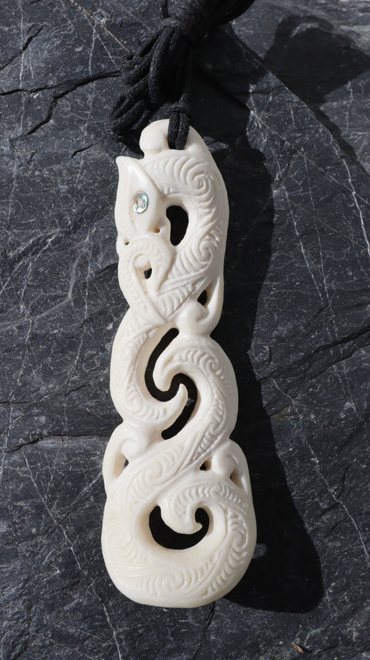 Bone Carving #2 Maniaia Toi-kai-rākau
