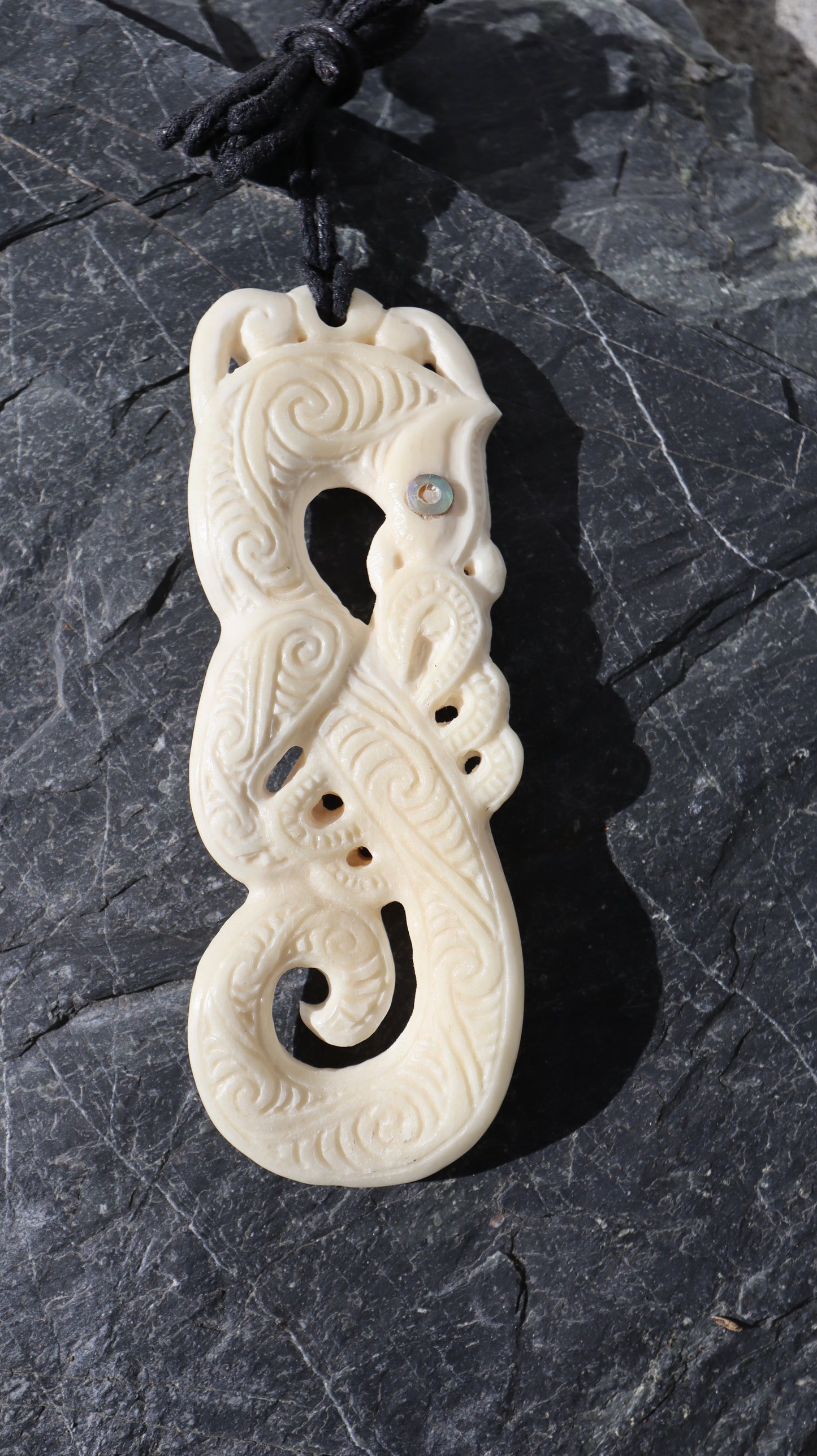 Bone Carving #4 Manaia (Raurū)