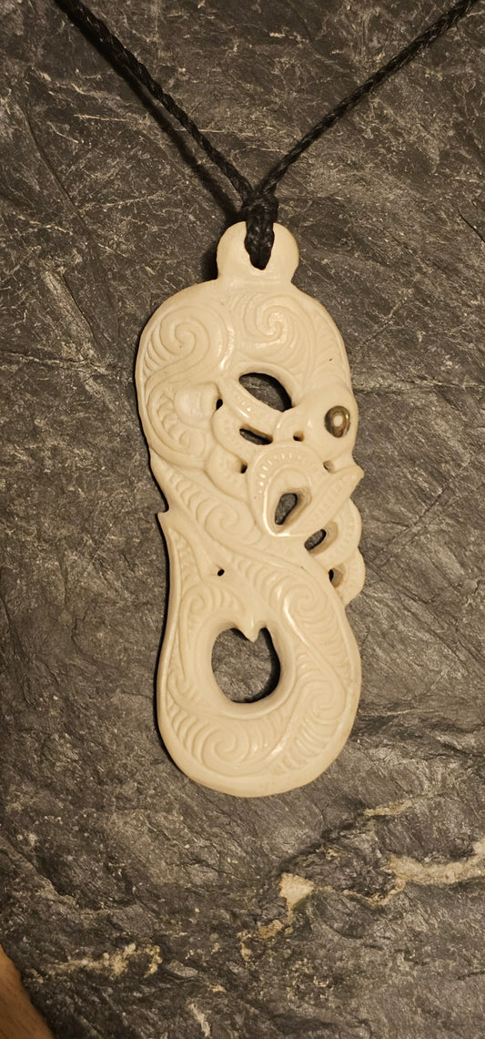 Bone Carving #6 Manaia (Tangaroa)