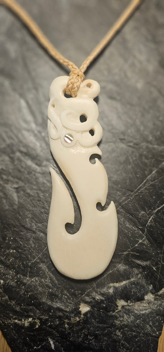 Bone Carving #54 Te Wheke (Octopus)
