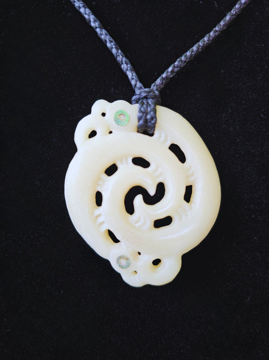 Bone Carving #75 Takarangi Spiral